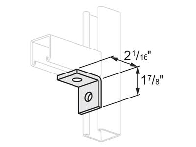 TWO HOLE ANGLE 2&quot; X 1 7/8