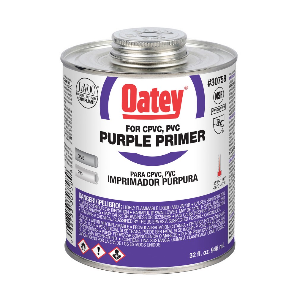 OATEY PURPLR PRIMER QUART 