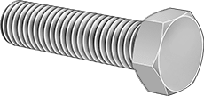 1/4 X 2 PLTD HEX BOLT