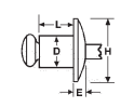 ALUM POP RIVETS LARGE FLANGE