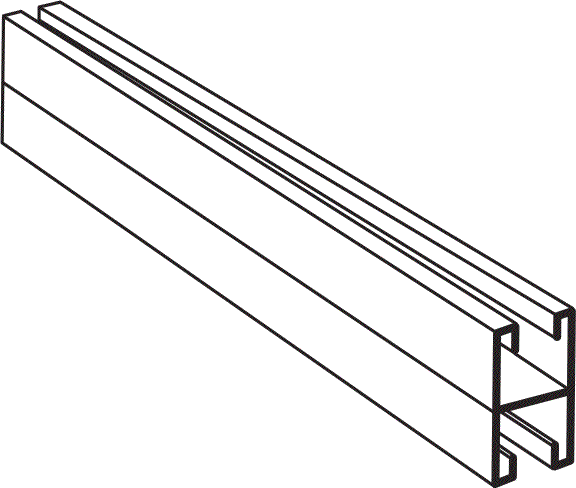 1 5/8&quot; X 10&#39; BACK TO BACK
SLOTTED DOUBLE STRUT