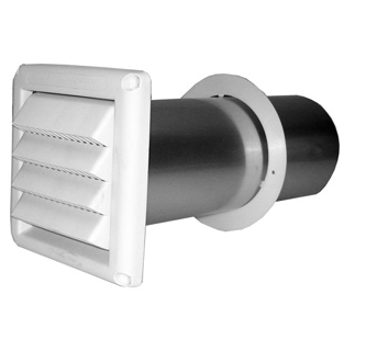 4" WHITE FRESH AIR INTAKE
