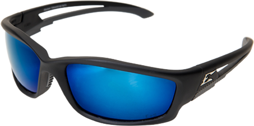 Kazbek - Black Frame with
Gasket / Polarized Aqua
Precision Blue Mirror Lenses