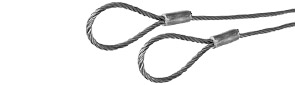 1/8 WIRE ROPE 10&#39; LONG PRE LOO