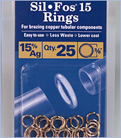 3/4&quot; BRAZING RING 15% (25PK)